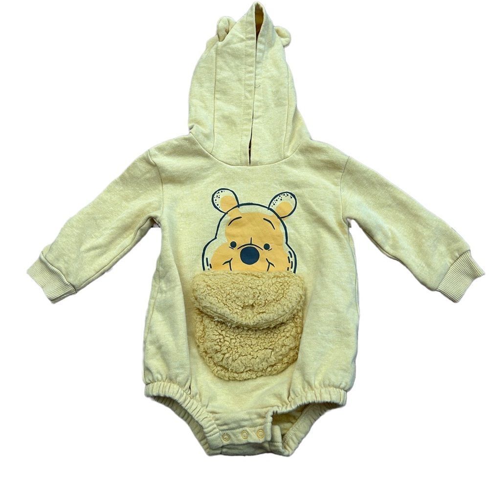 Disney Baby Winnie the Pooh Fleece Hooded Onesie